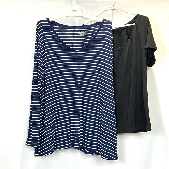 Lane Bryant Tops - Lane Bryant 2 Pieces Long Sleeve Short Sleeve Shirt Size 18/20